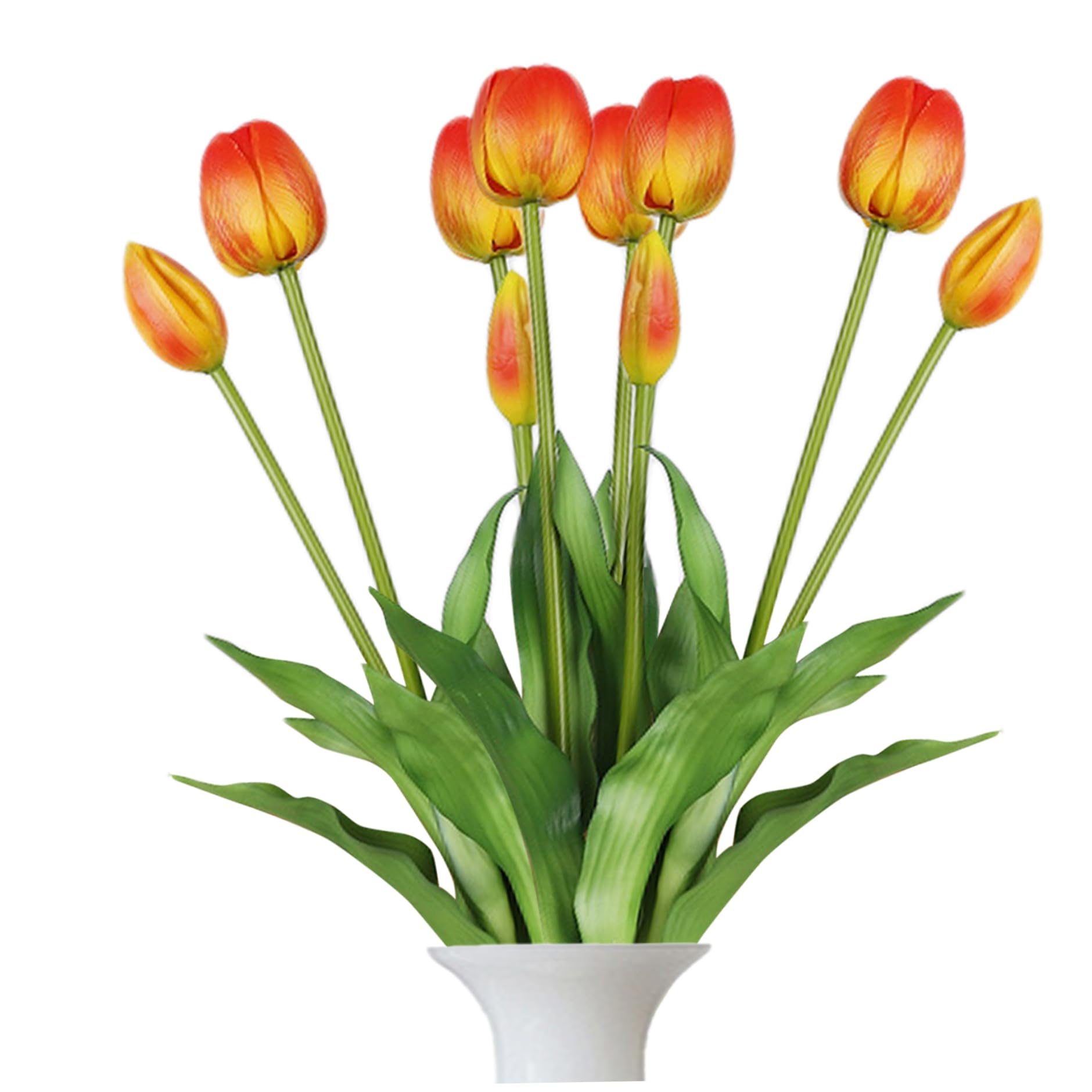 Tulipes artificielles en latex real touch de 15,8" de haut