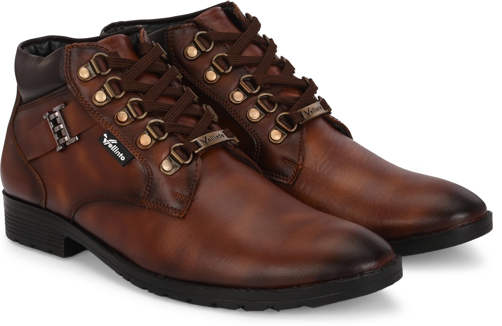 MILAN Casual Mid-Ankle Synthetic leather Boots For Men-image-15