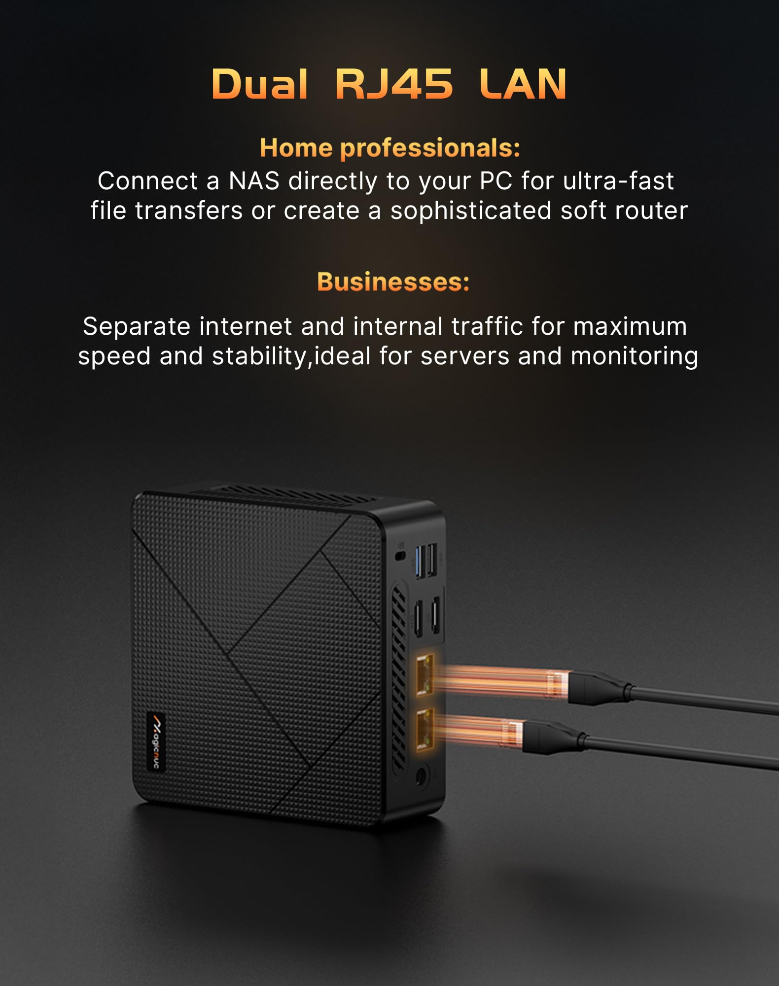 AS1 Plus Mini PC para Oficina en Casa, Ryzen 5 3501U (hasta 3,7 GHz), 8 GB RAM DDR4, SSD M.2 2280 256 GB, HDMI/DP/USB-C, Triple Pantalla 4K, Doble LAN, Wi-Fi 5/BT 5.0, Mini PC de Sobremesa