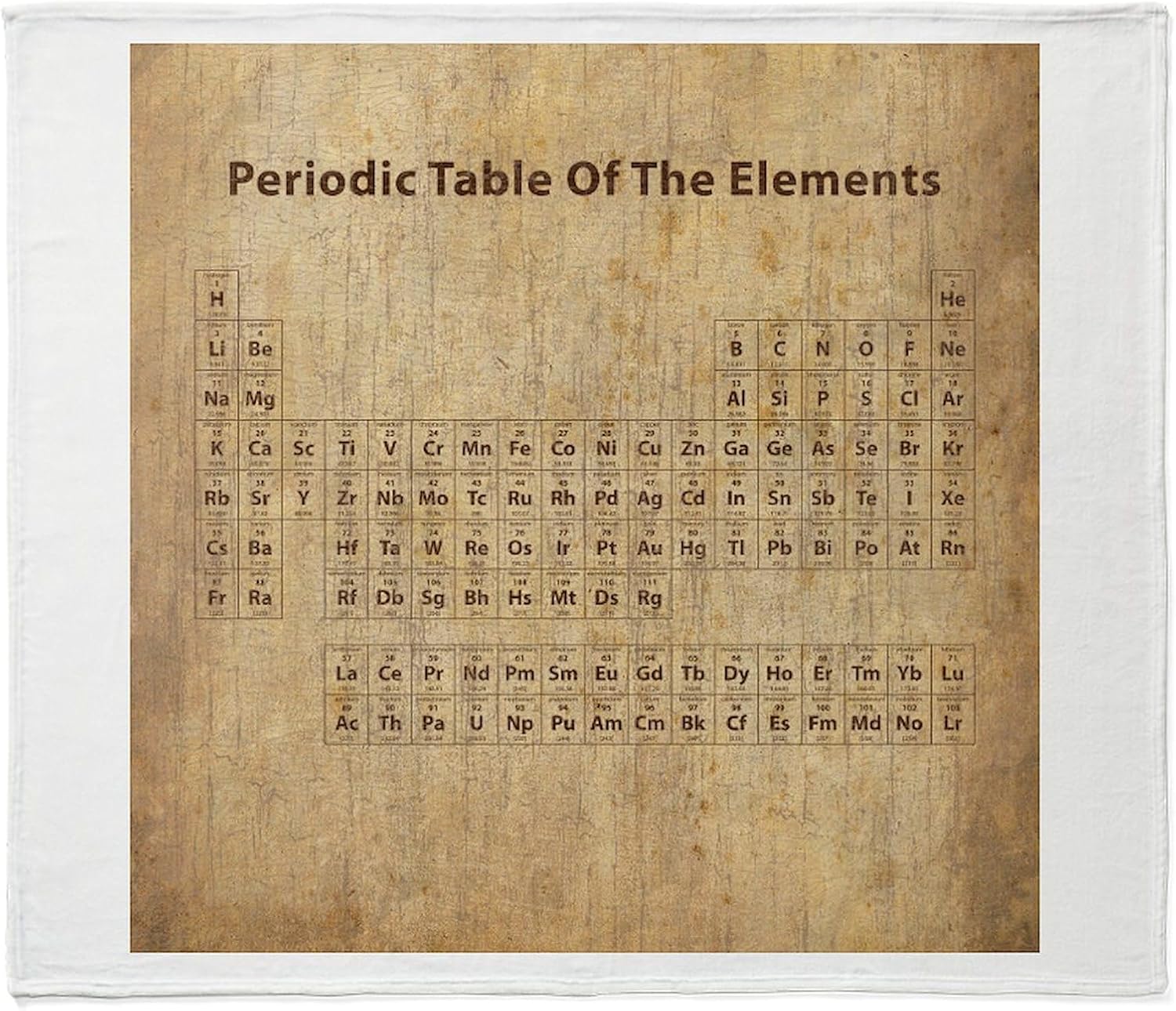 CafePress Periodic Table (Dark) Throw Blanket Super Soft Fleece Plush Throw Blanket, 60"x50"