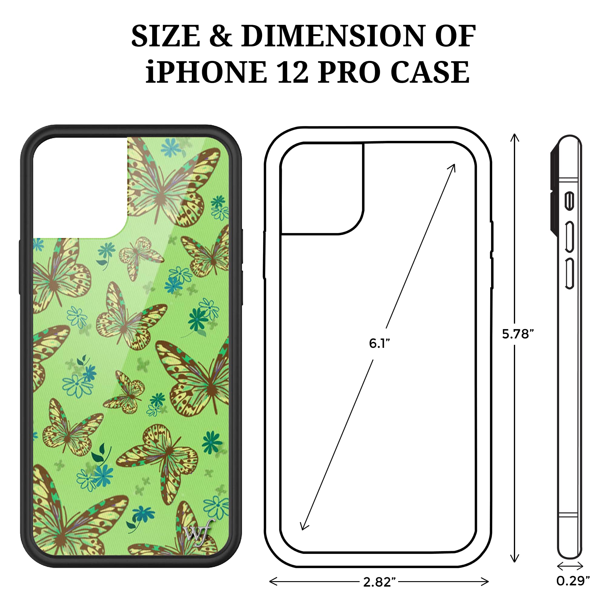 新品、未使用 クリスマスプレゼント Wildflower☆ ブラウンチェック柄・iPhoneケース (12/12Pro) iPhone 12