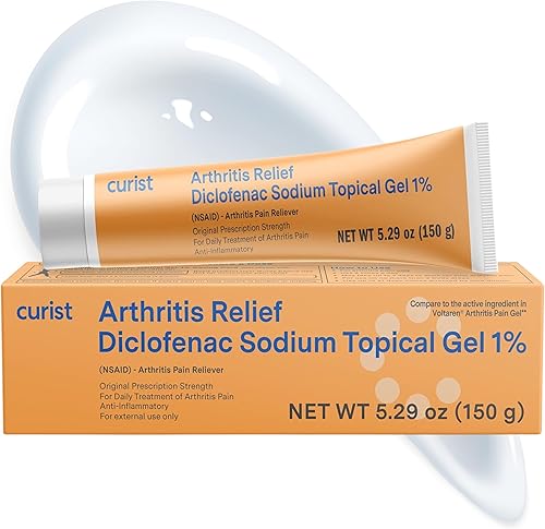 Miniatura 8 de Curist Gel tópico de diclofenaco sódico 1 por ciento 5.29 oz – Alivio del dolor articular para dolor de manos, pies, dolor de rodilla, codo