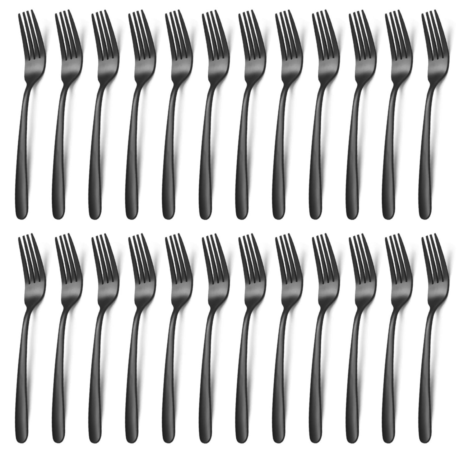 Unokit 24-Piece Stainless Steel Dinner Forks Silverware - 7.1 Inch Silver Dinner Forks Set of 24, Flatware Set for Home, Kitchen or Restaurant, Mirror Polished, Dishwasher Safe — Amazon image 9