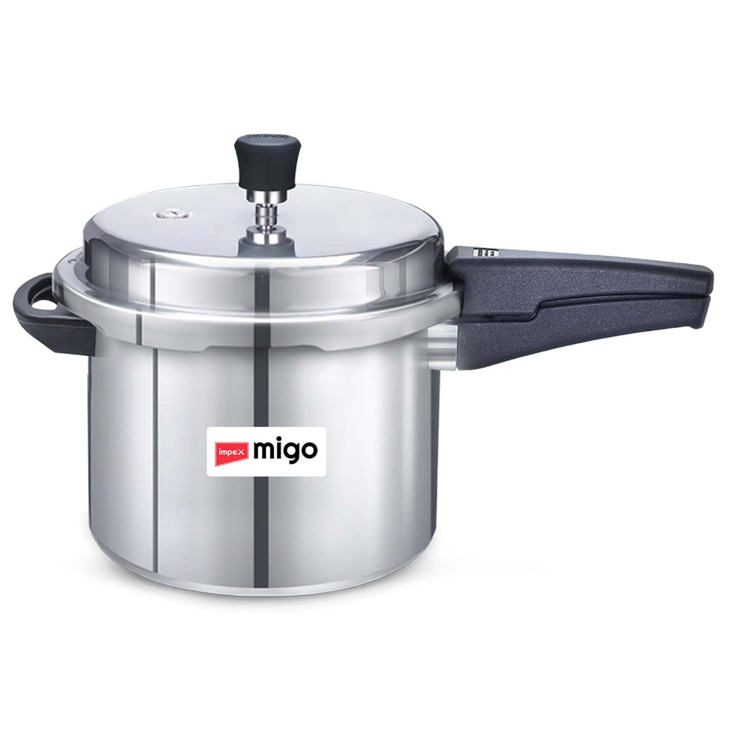 Impex 5 Litre Aluminium Pressure Cooker With Outer Lid | Induction And Gas Stove Compatible Pressure Cooker For Healthy Cooking | ISI Certified | 5 Years Warranty, Silver Impex 5 Litre Aluminium Pressure Cooker With Outer Lid | Induction And Gas Stove Compatible Pressure Cooker For Healthy Cooking | ISI Certified | 5 Years Warranty, Silver