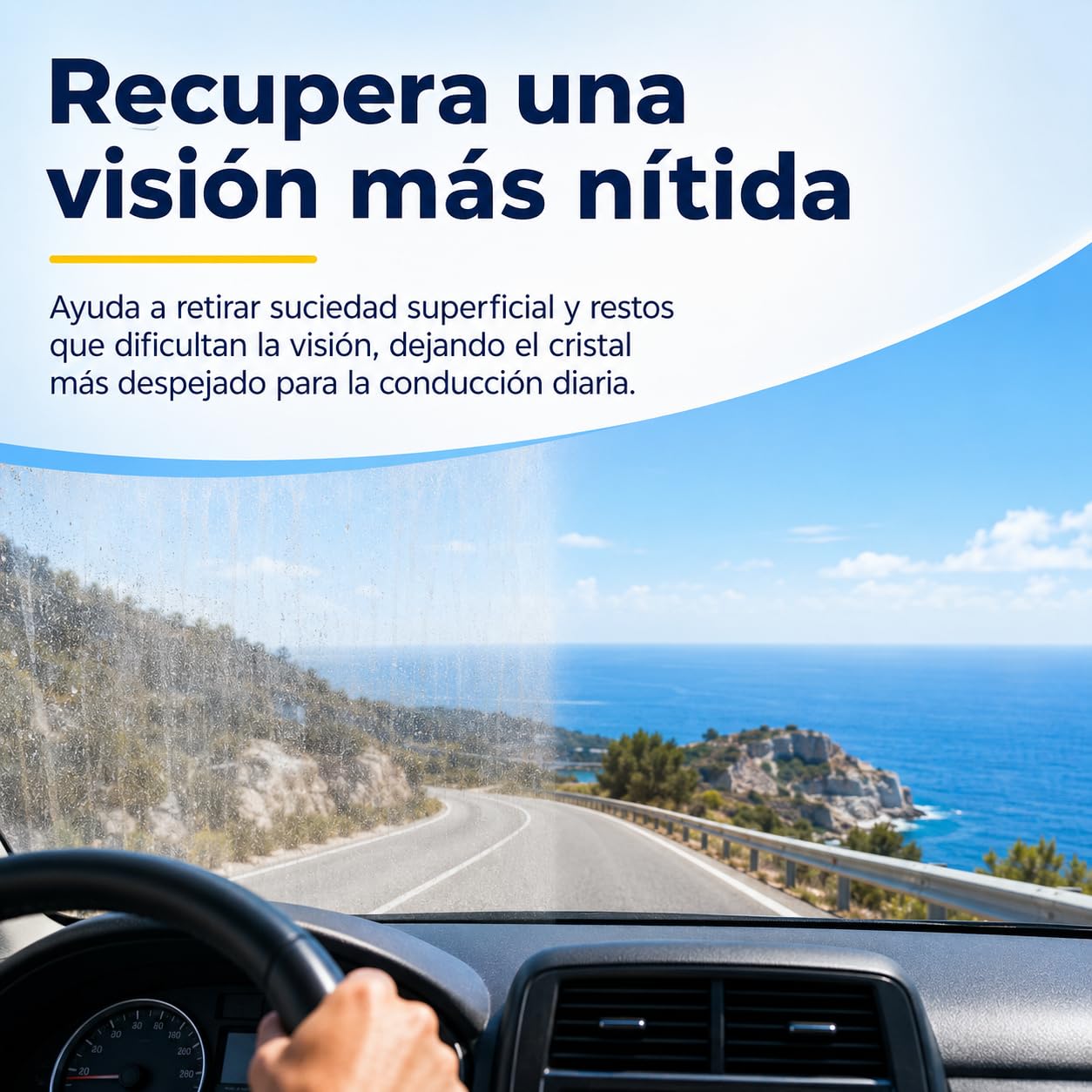 Limpiador de lunas 100 ml, esponja mágica para coche, pack de 12