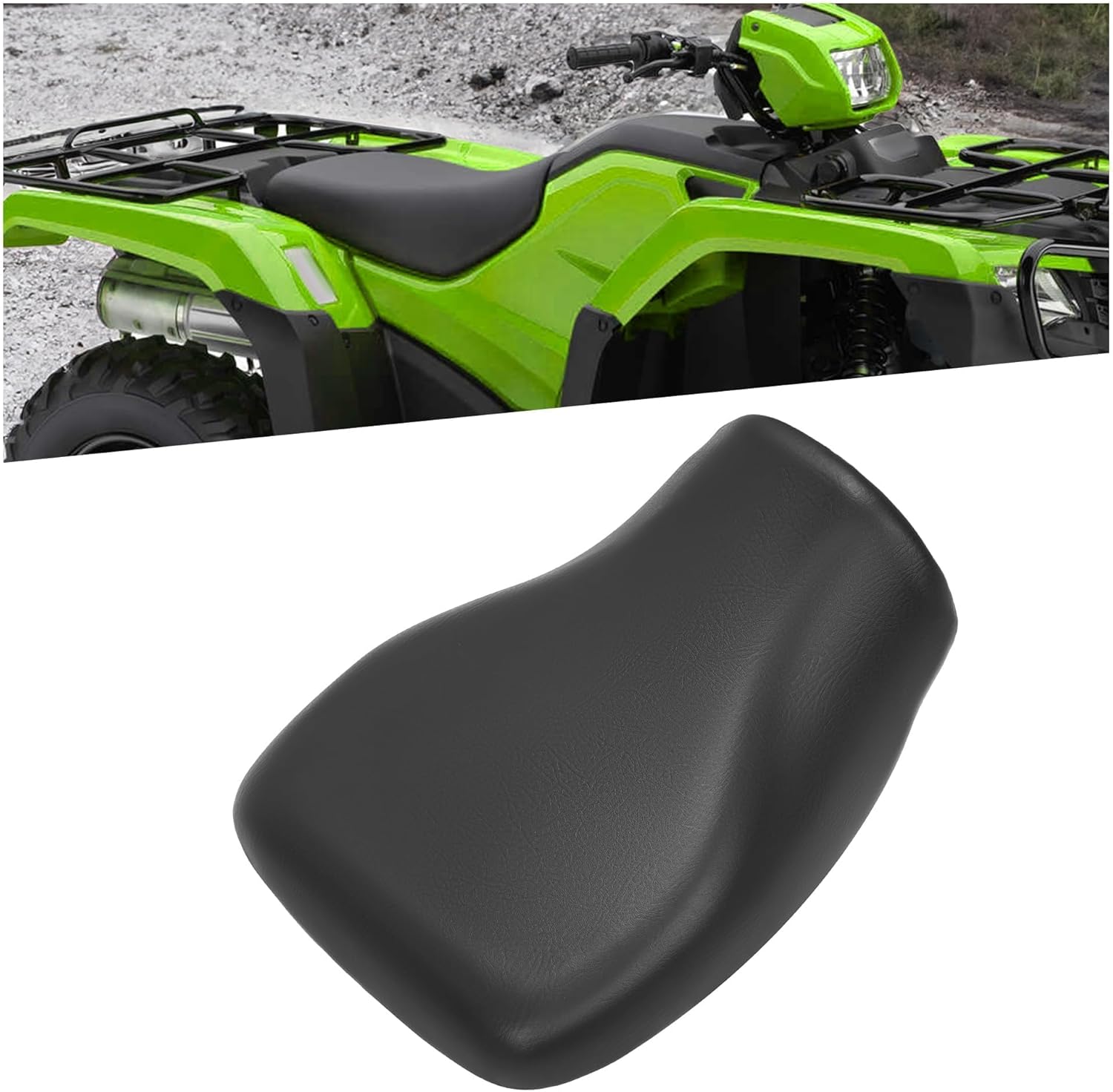 Kojem Complete Seat Replacement Compatible with 2015-2023 Honda Rancher 420 TRX420 FA1/FE1/FM1/TE1/TM1 Foreman 500 520 TRX500FE2 TRX520FM1/FM2 ATV TRX420 FA2 FM2 Replacement for 77100-HR3-621ZA