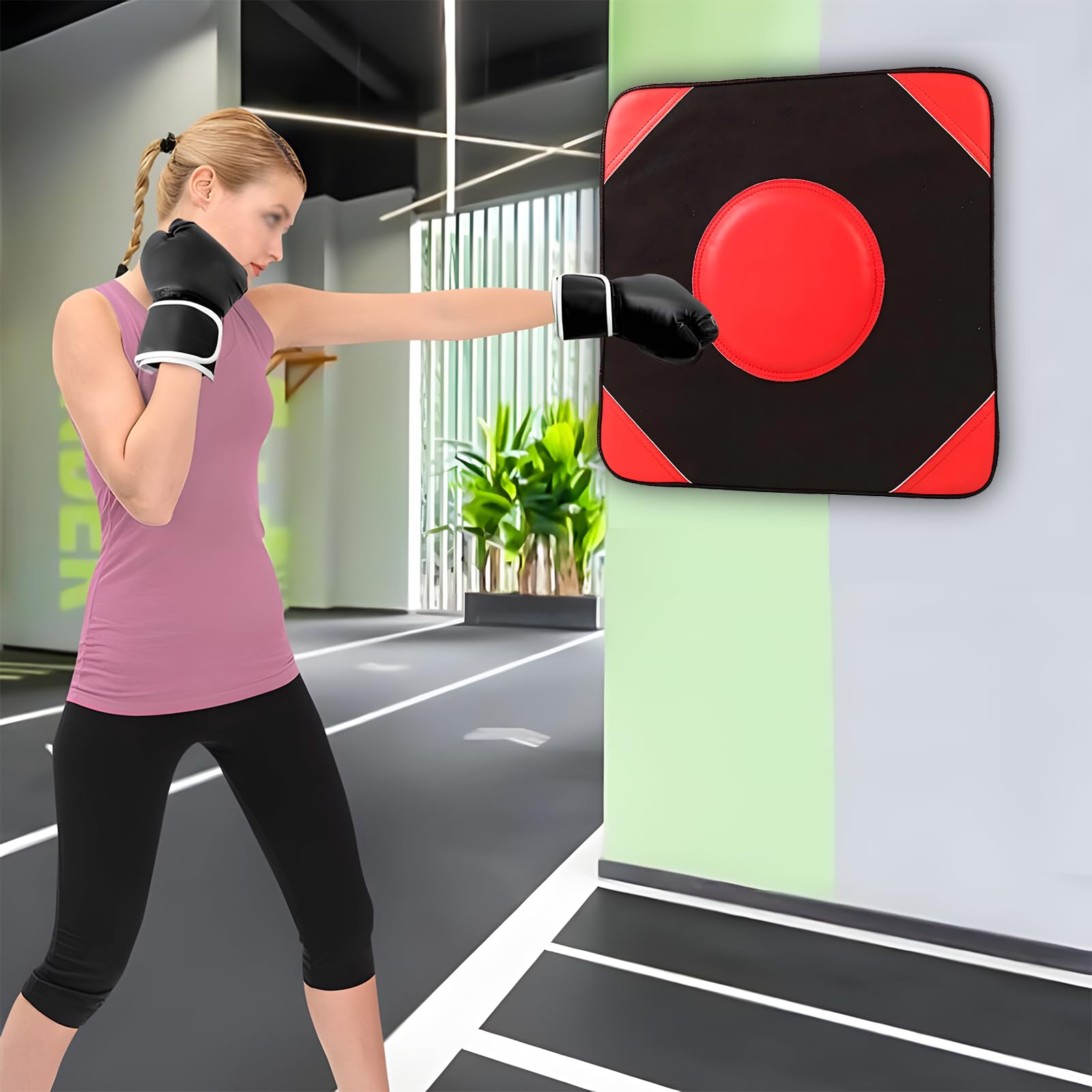 Sacco da Boxe, Materiale Unità di Elaborazione, Tappetino da Boxe Montato a Parete, Sanda Taekowndo Training Bag, per Praticare La Boxe, Fare Esercizio, Sfogare Le Emozioni(20 * 20 * 10 Cm)