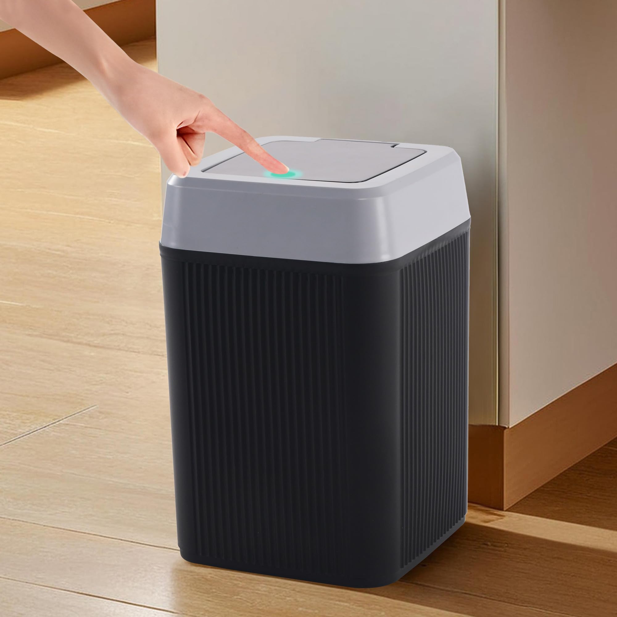 Kuber Industries 10L Orbit Dustbin - Hands-Free! -1