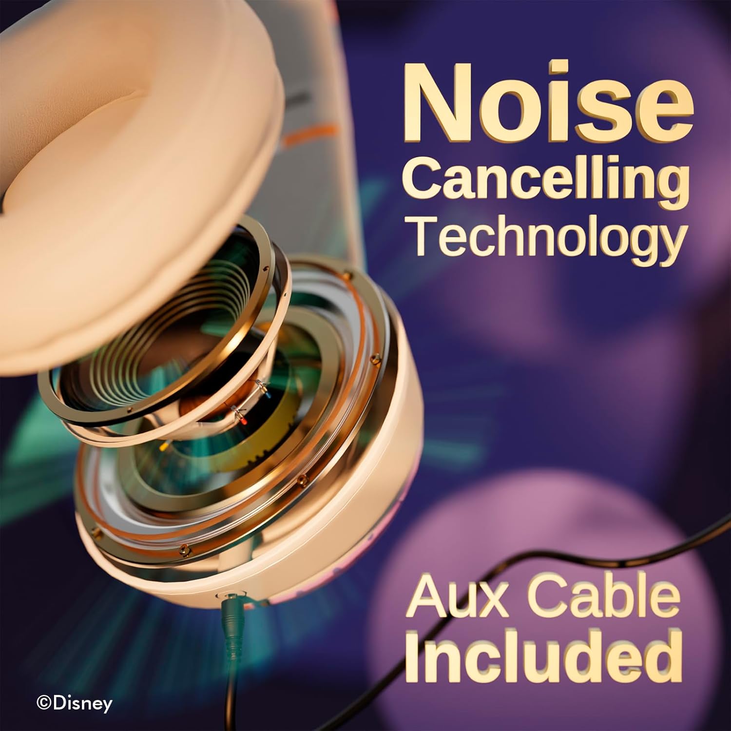 Disney Frozen Bluetooth Headphones - Over The Ear Bluetooth Wireless Headset with Built-in Mic and Up to 15 Hrs Playtime - Disney Frozen Gifts for Women Men All Fans of Olaf, Anna and Elsa Gifts - Image 3