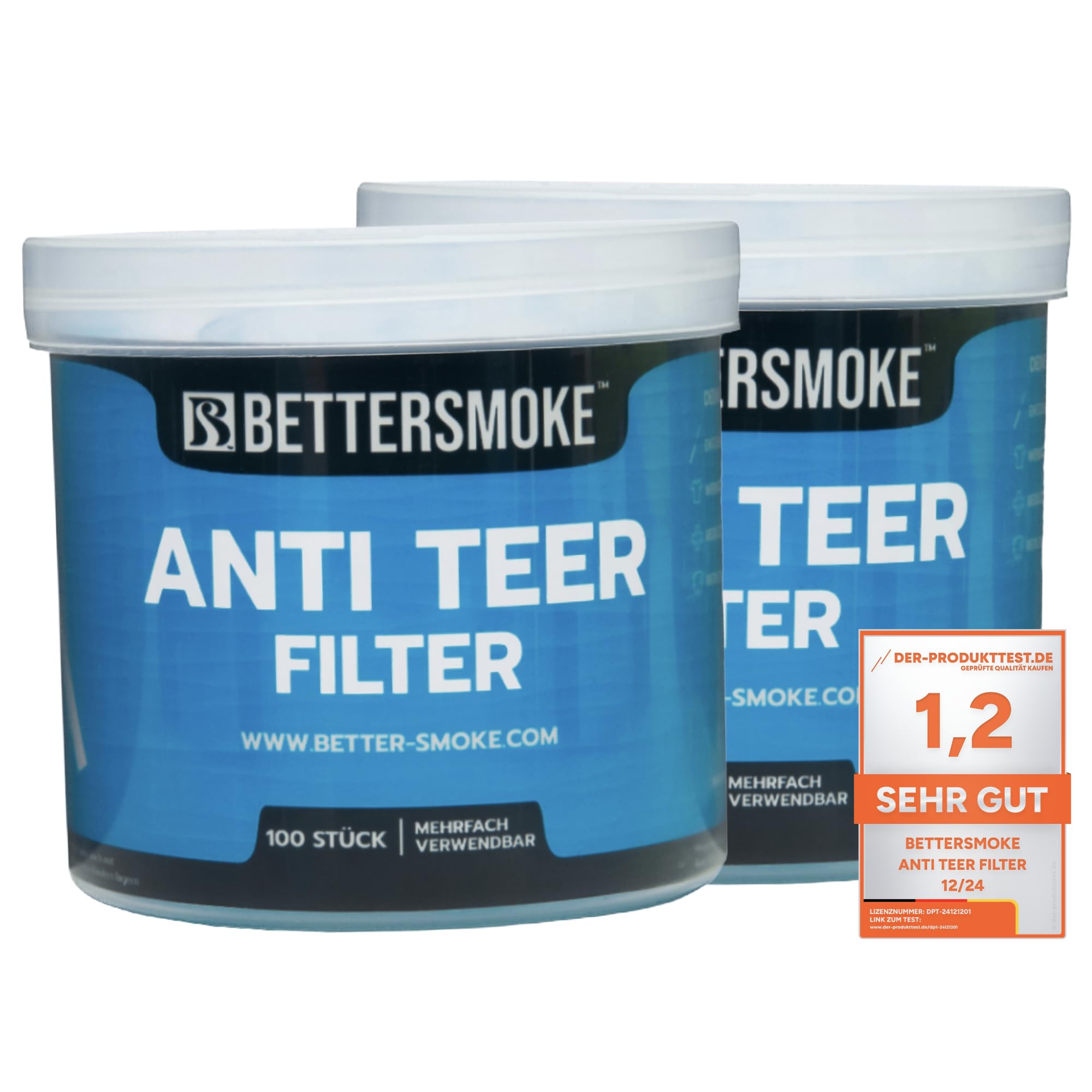 Anti Teer Filter I Zigaretten Filter Aufsatz I 100 Stück (Dose, 4, Stück)