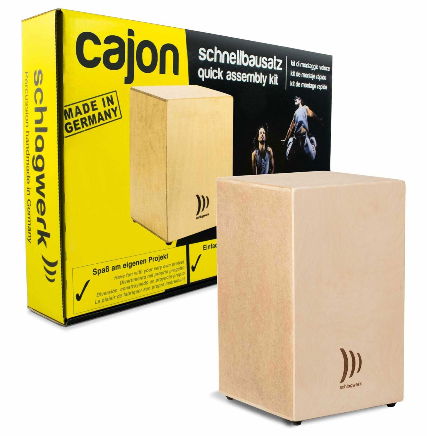 Schlagwerk CBA20S Cajon zestaw do montażu + torba keepdrum różowa i podkładka do siedzenia