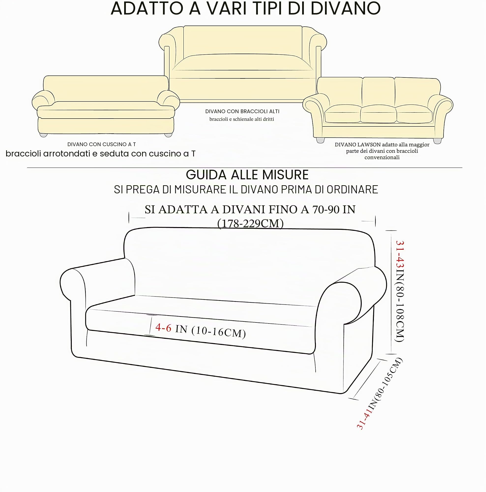 TIANSHU Fodera per Poltrona, Copri Poltrona 3 Posti Elasticizzato Jacquard Antiscivolo Copertura Poltrona Fodere Copridivani Contiene 1 copridivano e 1 coprisedile Divano (3 Posti, Beige)