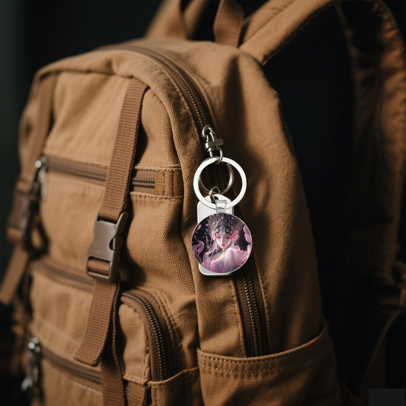 Creative Alloy Keychain Cute Cartoon Keyring with Pendant – Durable and Stylish Accessory, Perfect for Gifts image 2