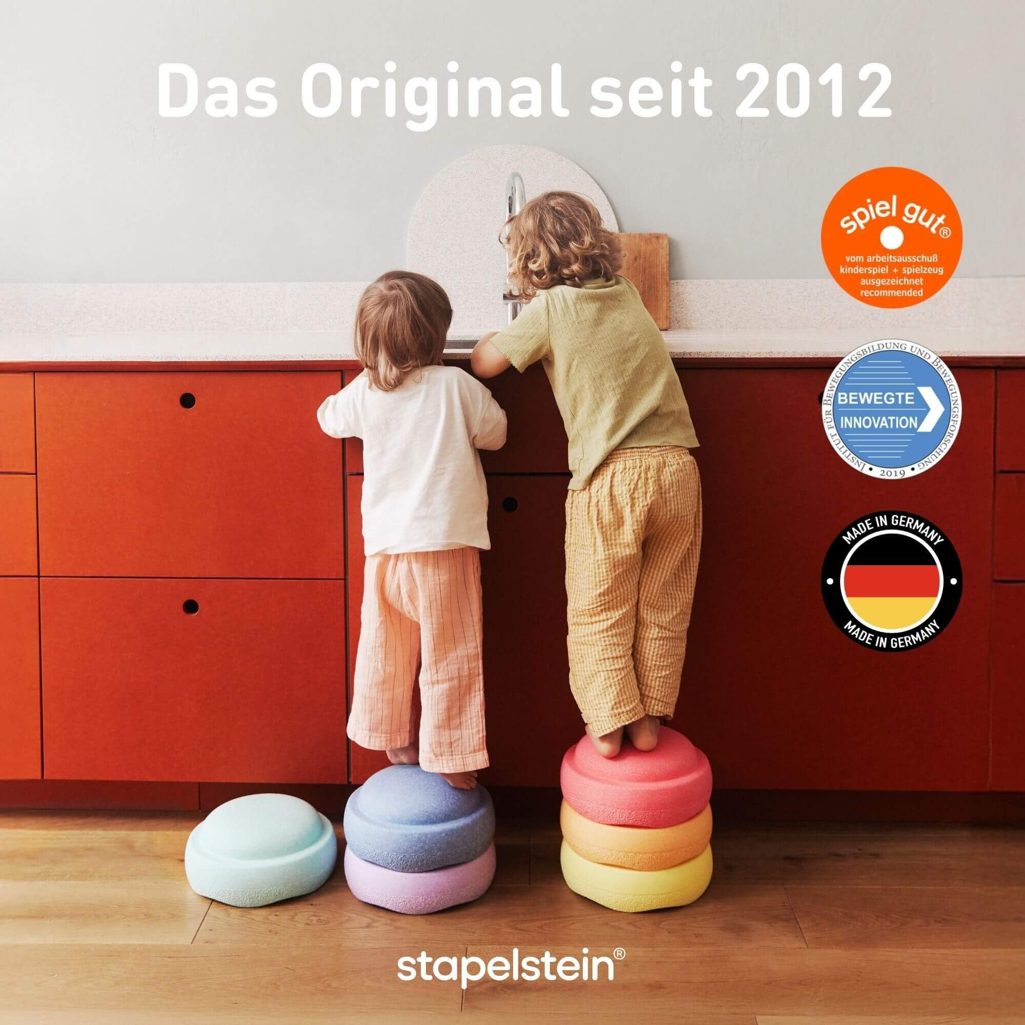 Stapelstein® Rainbow Balanciersteine für Kinder 6 Farbenfrohes Motorikspielzeug ab 1 Jahr