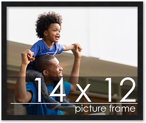 Vista 216 de Poster Palooza Marco de fotos contemporáneo de madera negra de 11.5 x 17 pulgadas, acrílico UV, respaldo de tablero de espuma y accesorios