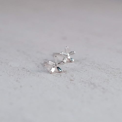 Miniatura 4 de Boma Pendientes de plata de ley con flor de margarita, Plata de ley Acero inoxidable