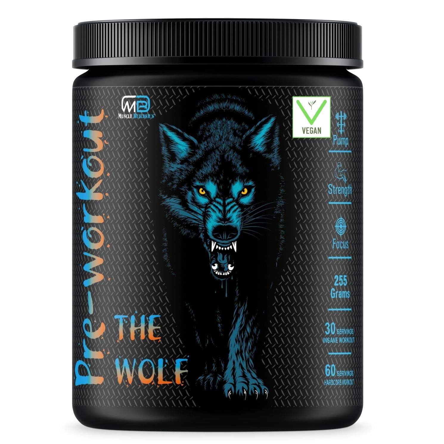 M B Muscle Builders The Wolf Preworkout Energy Drink Supplement for Men & Women | Hardcore Pre-Workout Supplement for Pump, Strength, Focus [30-60 Servings, Sour Cola, 255g] (B089QMG6LR) Amazon Price History, Amazon Price Tracker