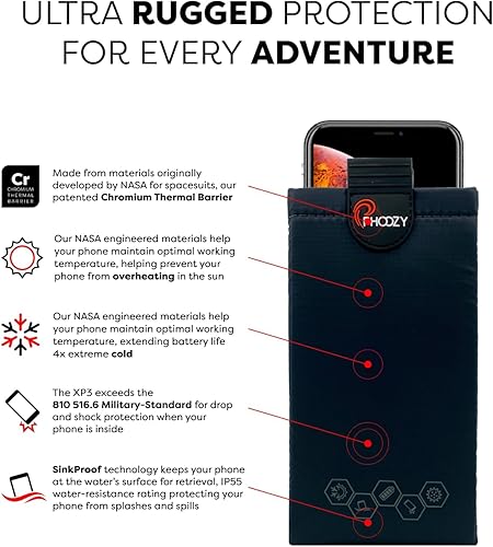Miniatura 6 de PHOOZY Funda térmica ultraduradera para teléfono frío extremo, funda aislada para teléfono que prolonga la duración de la batería 4X  Equipo de