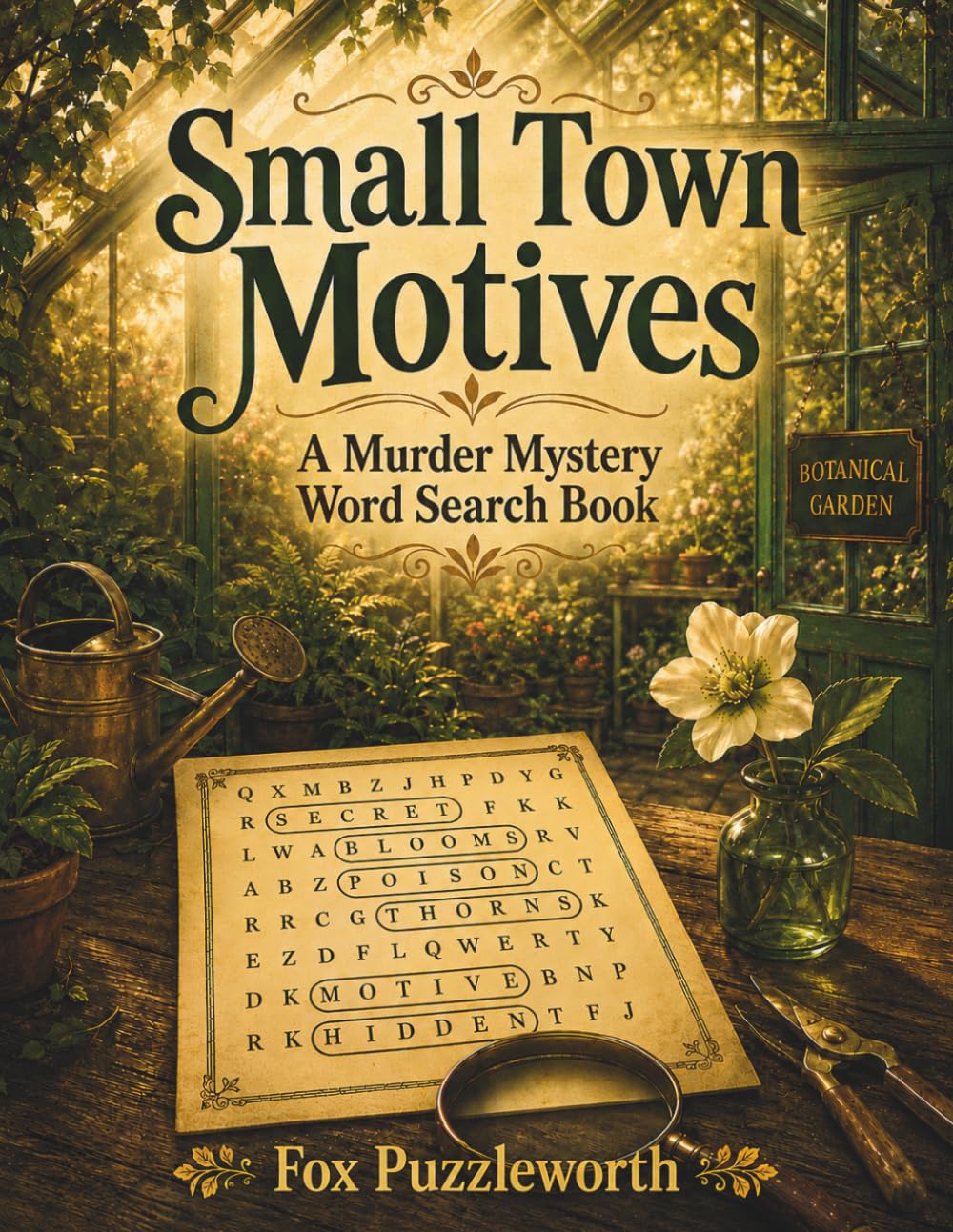 Small Town Motives: A Murder Mystery Word Search Book (Small Town Mysteries Word Search Series)