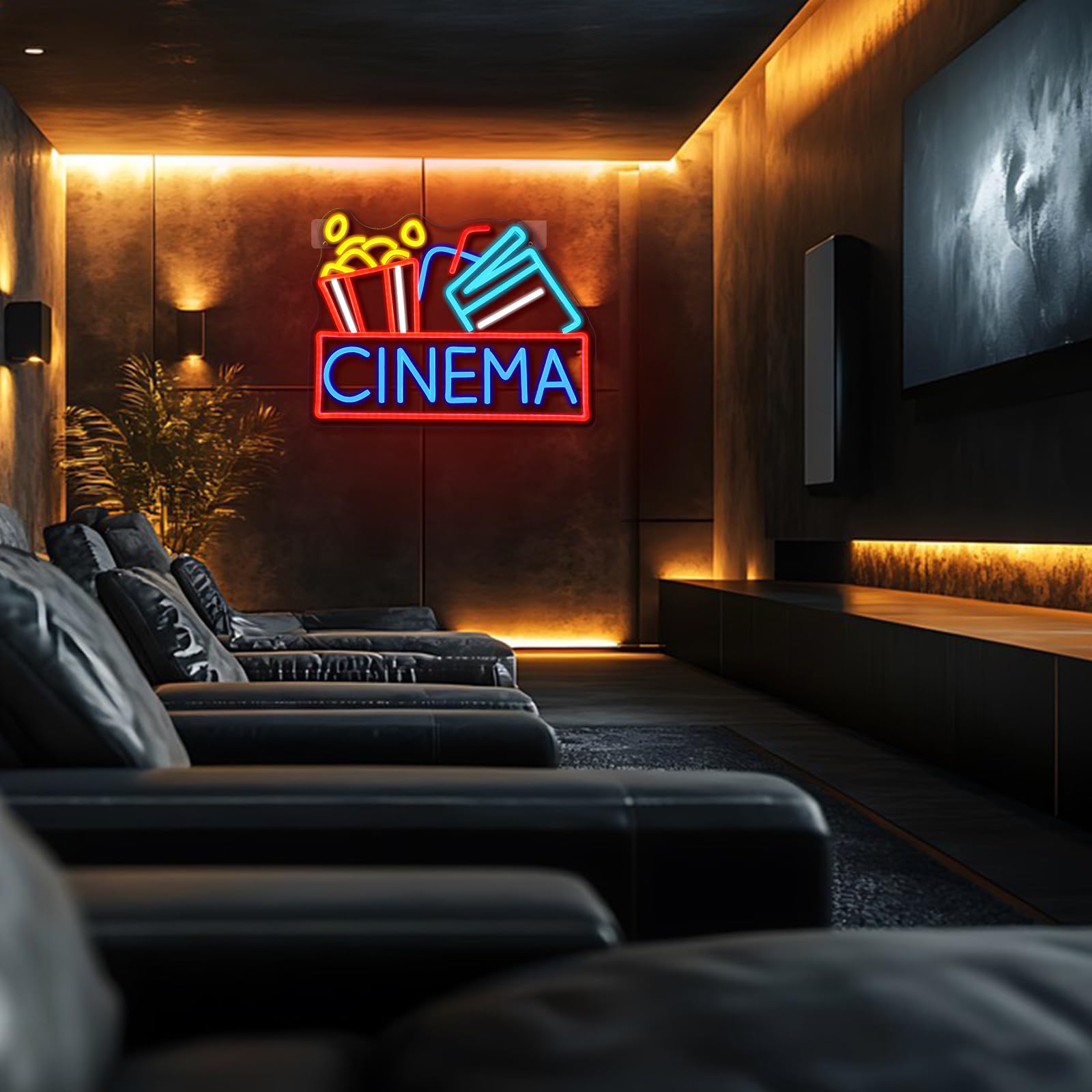 Cinema Insegna Al Neon Luce Al Neon per Camera Insegne Al Neon per WallDecor LED Segno Per Camera Da Letto Decor Home Party