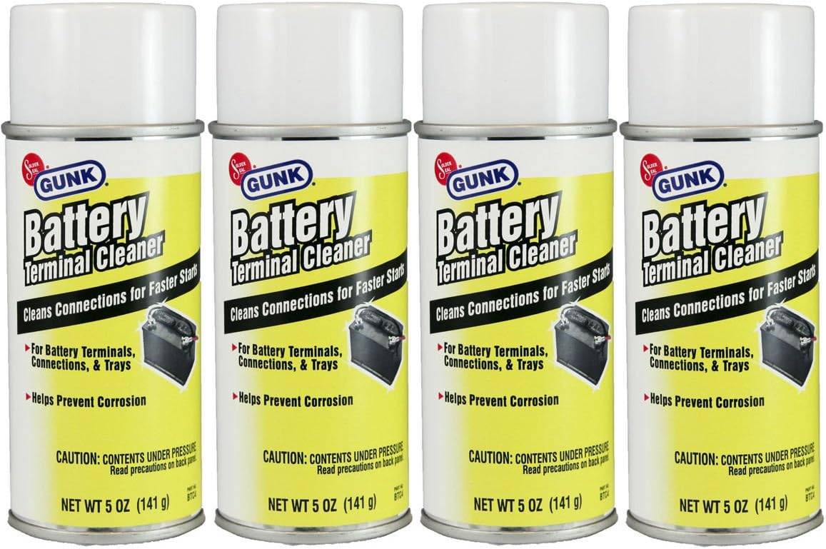 4 cans of Gunk BTC4 Battery Terminal Cleaner 5 oz. (BTC4