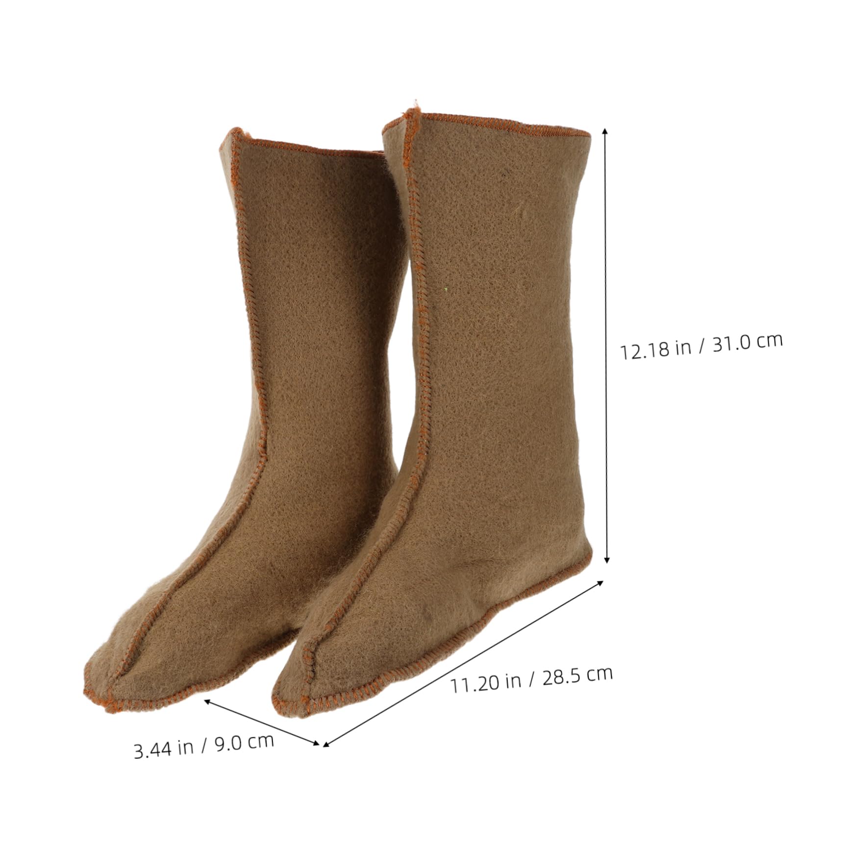 BESTonZON Men's Warm Boot Liner Insulated Waterproof Winter Socks for Hiking Outdoor Activities