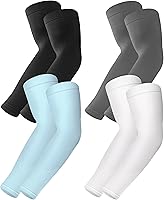 Vista 8 de BHYTAKI Mangas de Protección Solar UV, Mangas de Compresión de Brazo con Enfriamiento UPF 50 para Deportes para Hombre Mujer Adolescente