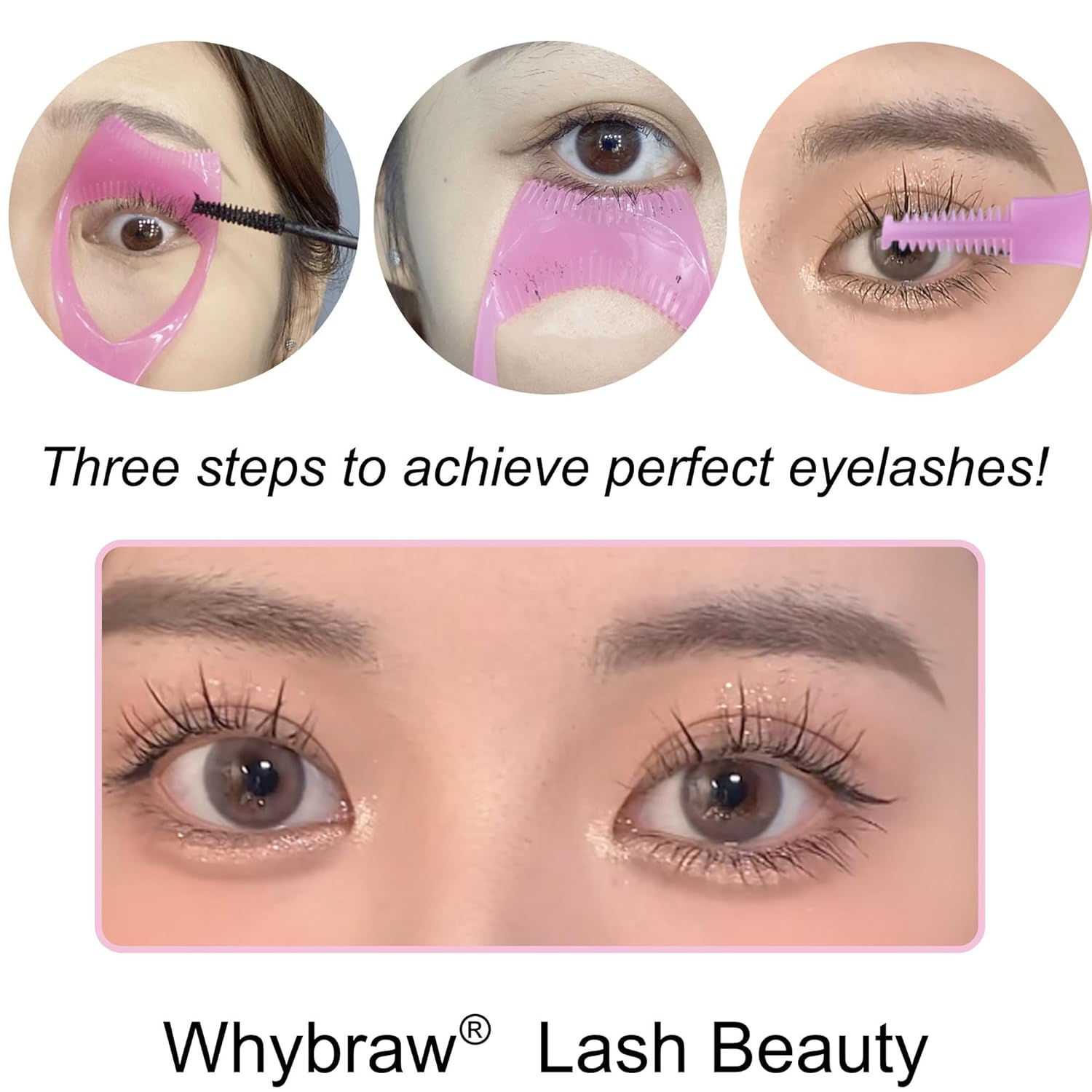 Mascara Shield Guard 4 Pcs Lash Buddy Tool Mascara Guard Eye Lash Applicator, Makeup Cosmetic Lash Guard, Eyelash Tool 3 in 1 Upper Lower Mascara Applicator Tool image 2 of 6 B0C287Z1P2