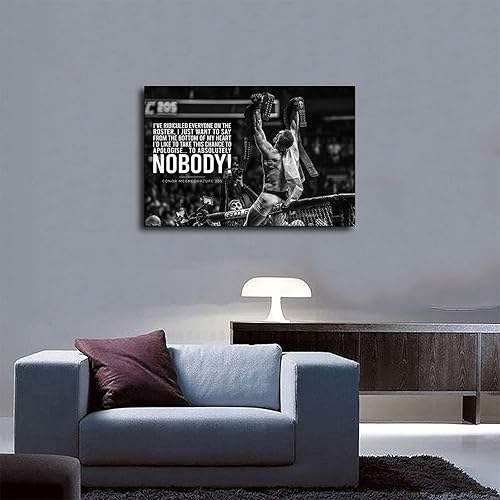 Miniatura 5 de Póster de Conor Mcgregor con texto en inglés Canavs para habitación de niños, sin marco, 16 x 24 pulgadas (15.7 x 23.6 in)