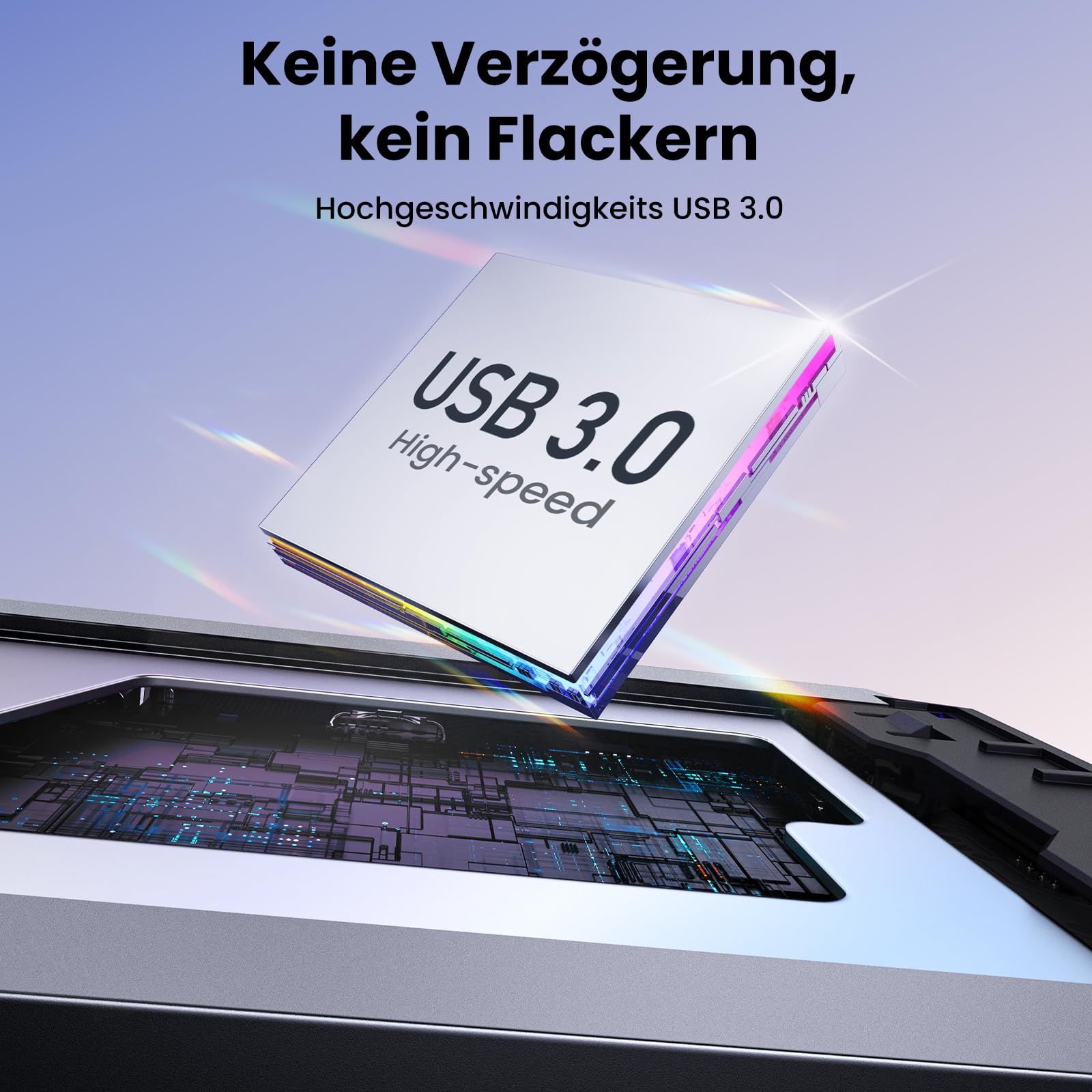 UGREEN Video Capture Card, HDMI Capture Card, USB 3.0 Video Aufnahmekarte 4K HDMI Loop-Out, 4K60Hz / 2K144Hz Videospiel-Capture für Streaming, funktioniert mit PS5/Switch/Switch2/Kamera/PC/Mac mini 4
