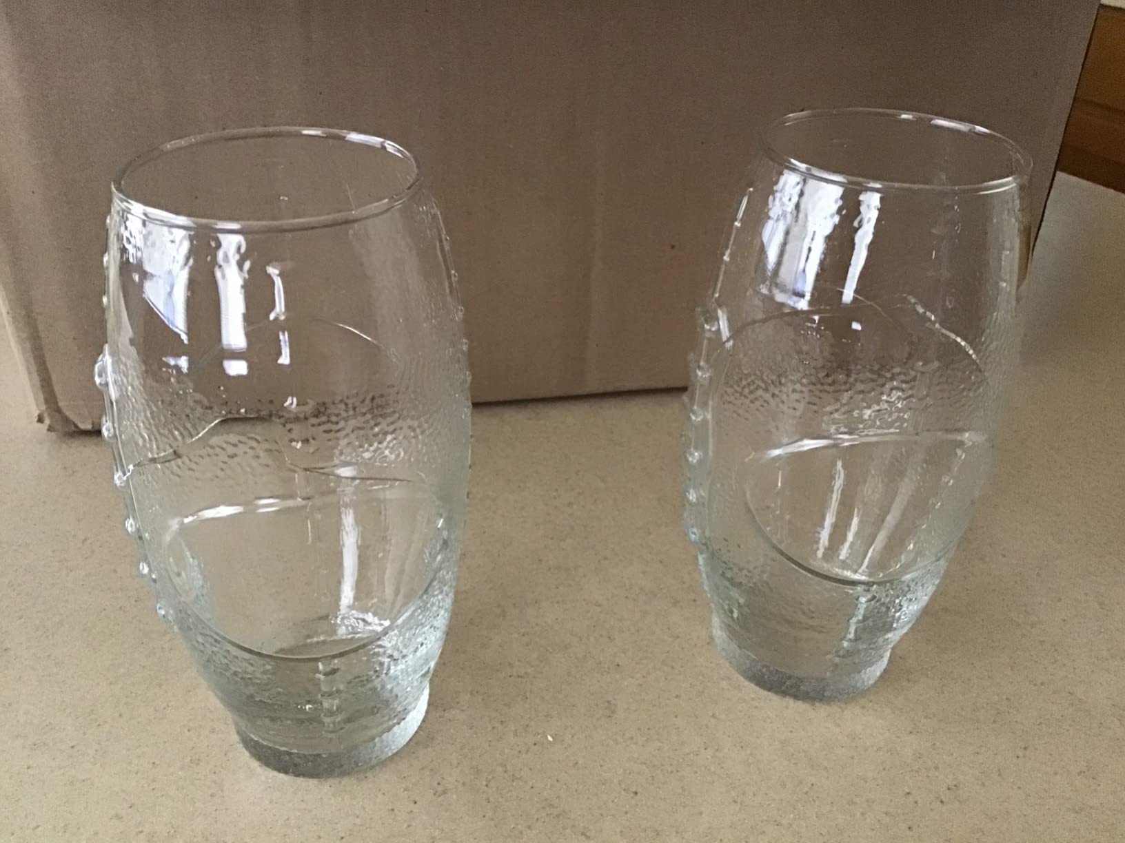 6/mo Finance Libbey Football Tumbler Glasses, 23ounce, Set of 8