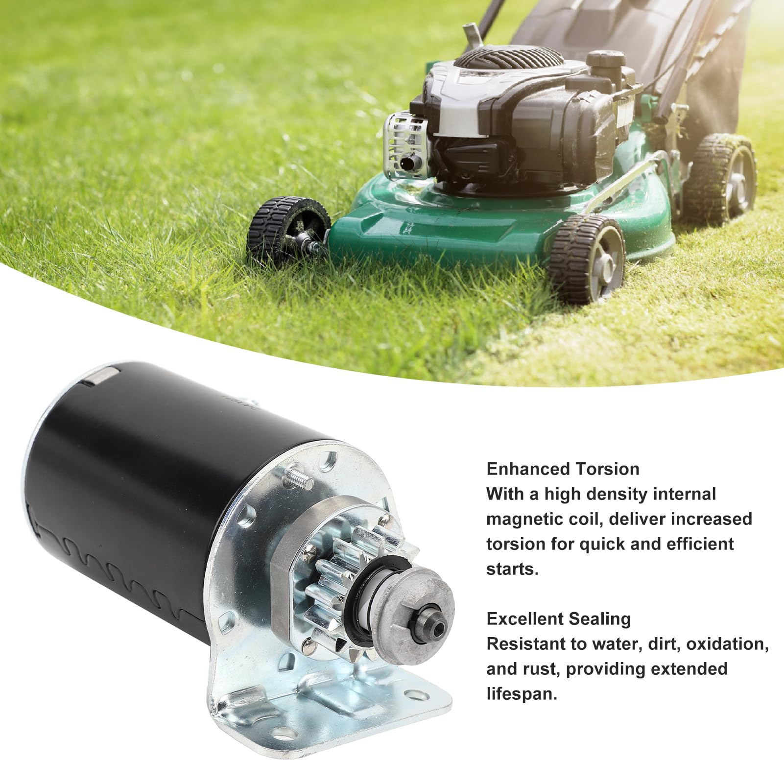 Motor de arranque de 12 V apto para tractores, tractores de césped y jardín Scotts, cortacésped – Reemplaza OE SBS0047, 030221, 693551, 410 22027 – Torsión mejorada, excelente