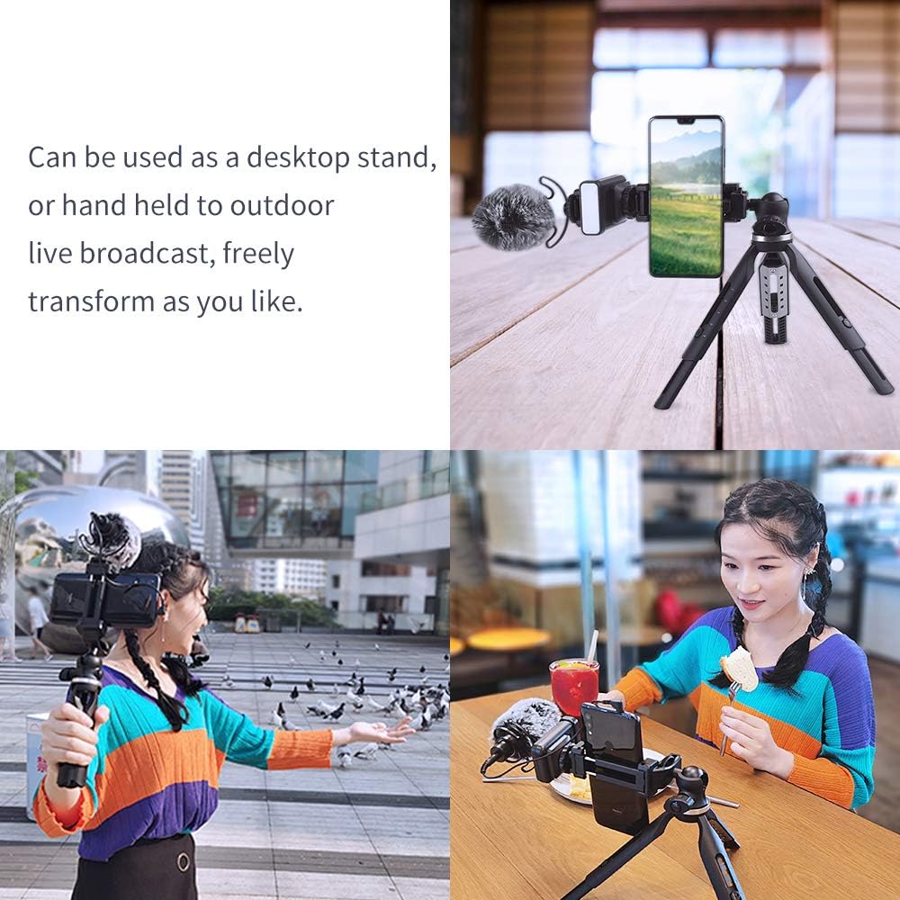 50% Off Discount ORDRO Vlogging Kit with Tripod Stand, LED Light, Microphone, Youtuber Kit Compatible with iPhone Samsung for Live Streaming TikTok
