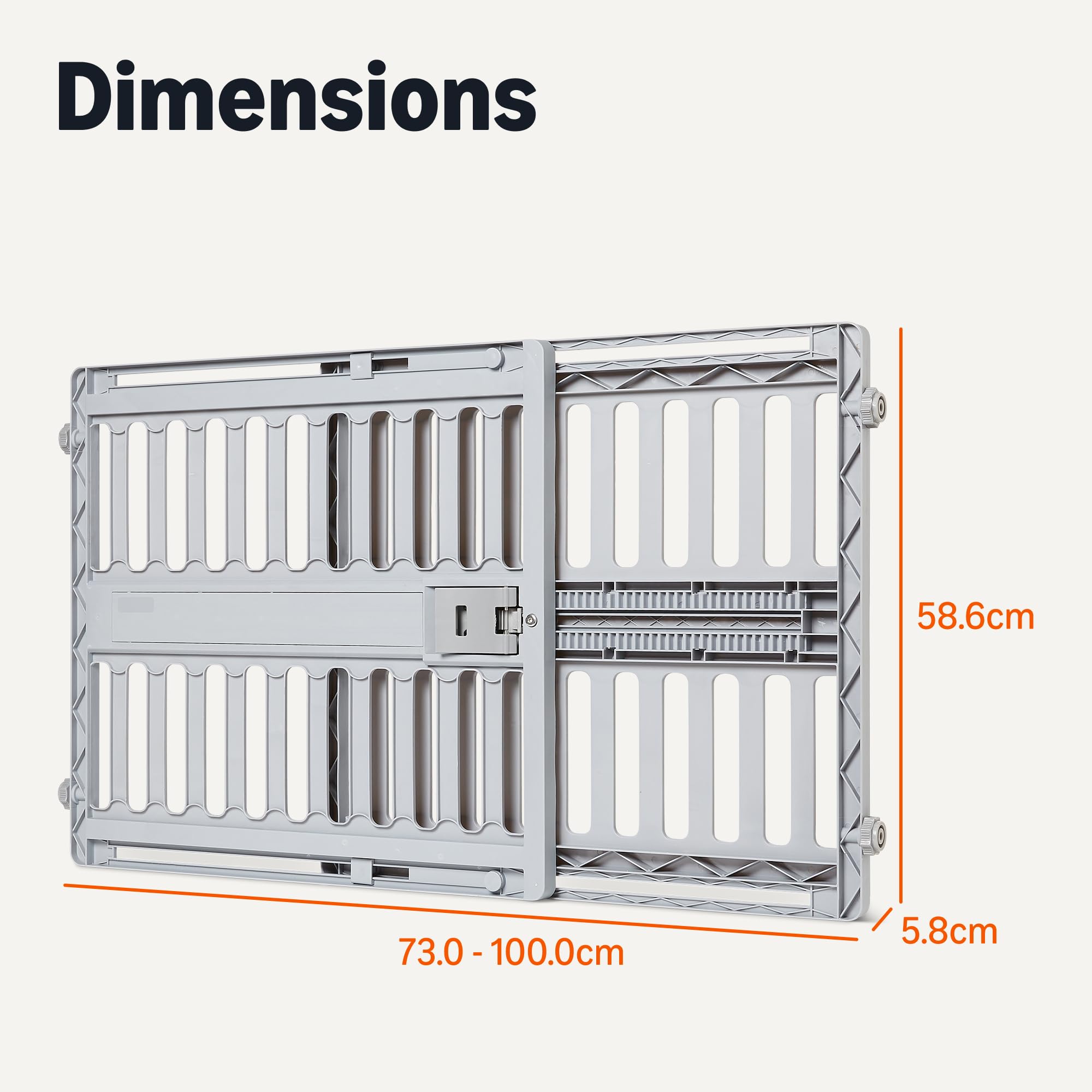 Amazon Basics Adjustable Wide 28.7–39.4", Dog Gates, Ideal for Small to Medium Breeds, and Senior Dogs, Dog Gates for Doorways and Stairs - 5
