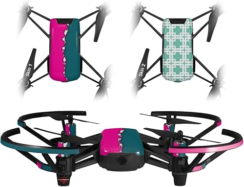 Pegatina de piel para DJI Ryze Tello Drone Ripped Colores, color rosa cálido, marisco, verde dron, no incluida.