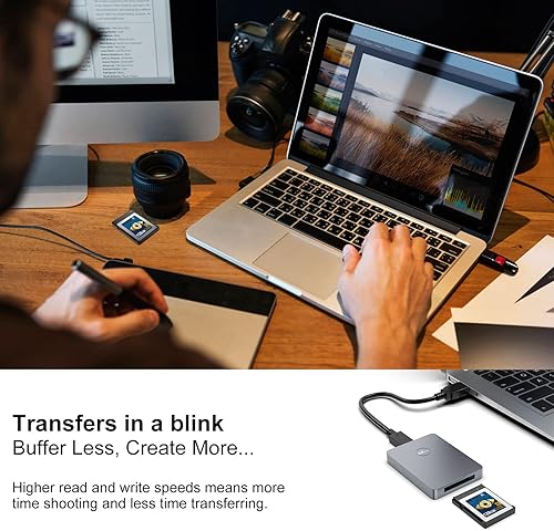 Miniatura 4 de Tarjeta de memoria CFexpress tipo B de 128 GB, R1300MBs W700MBs CFX xqd tarjetas tipo B para cámaras 8K RAW, compatible con Nikon Z6Z7D6, Canon