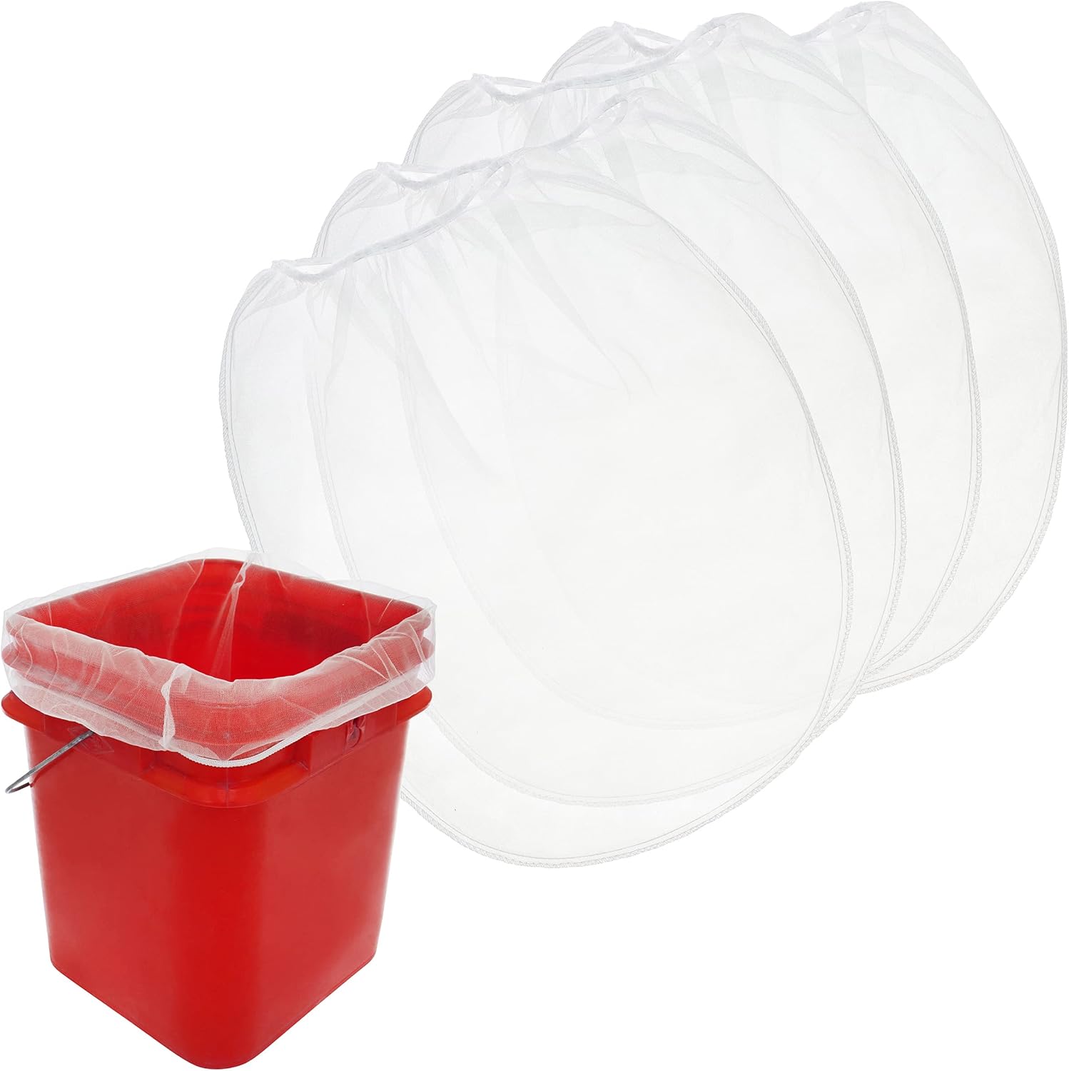 ABN Paint Strainer Bag 5 Gallon Paint Filter 40pk Elastic 250 Micron Fine Nylon