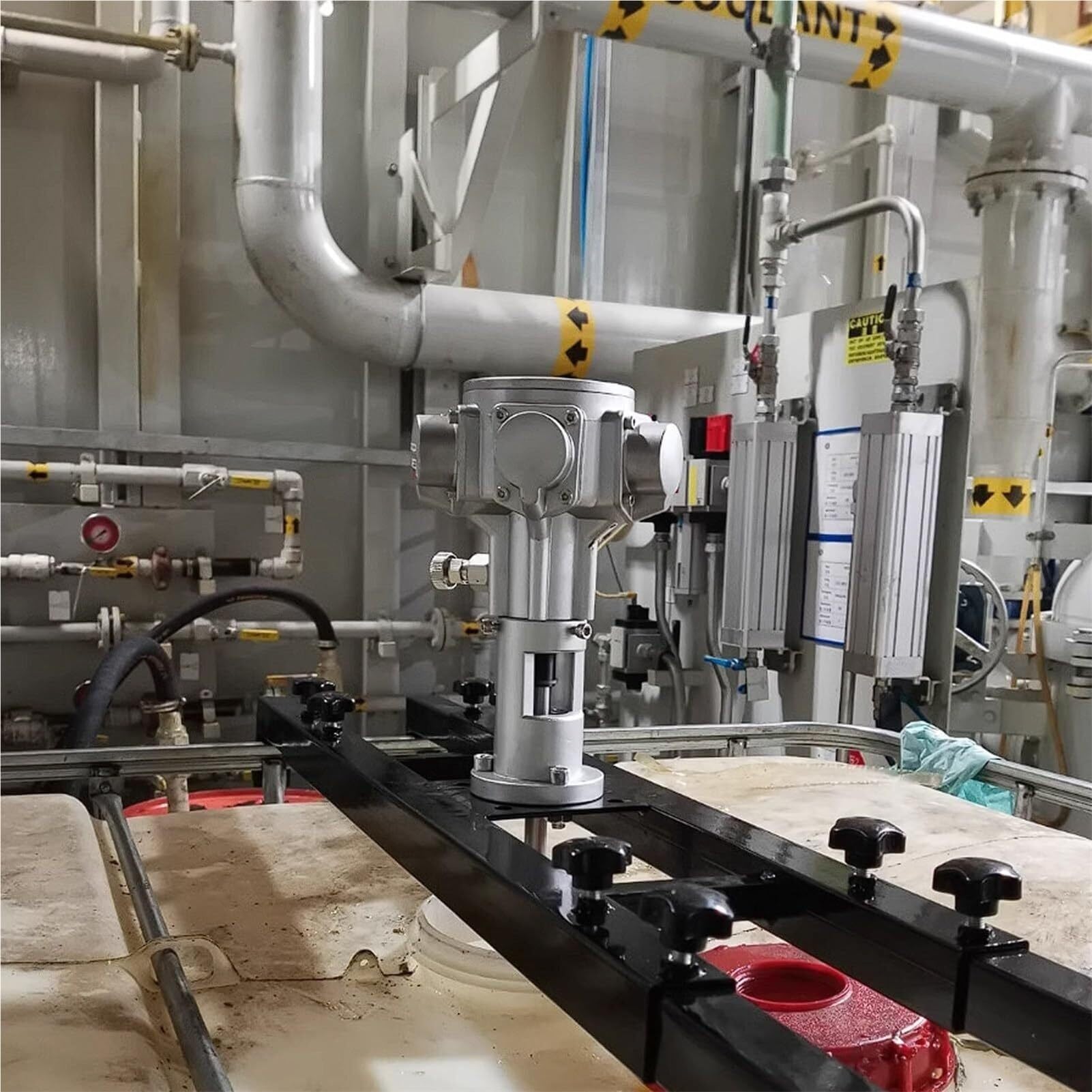 Mezclador neumático de Pintura, agitador neumático IBC de 1 tonelada/1000 litros con Soporte y hélice Plegable, Motor neumático de 265 galones, máquina mezcladora de Pint