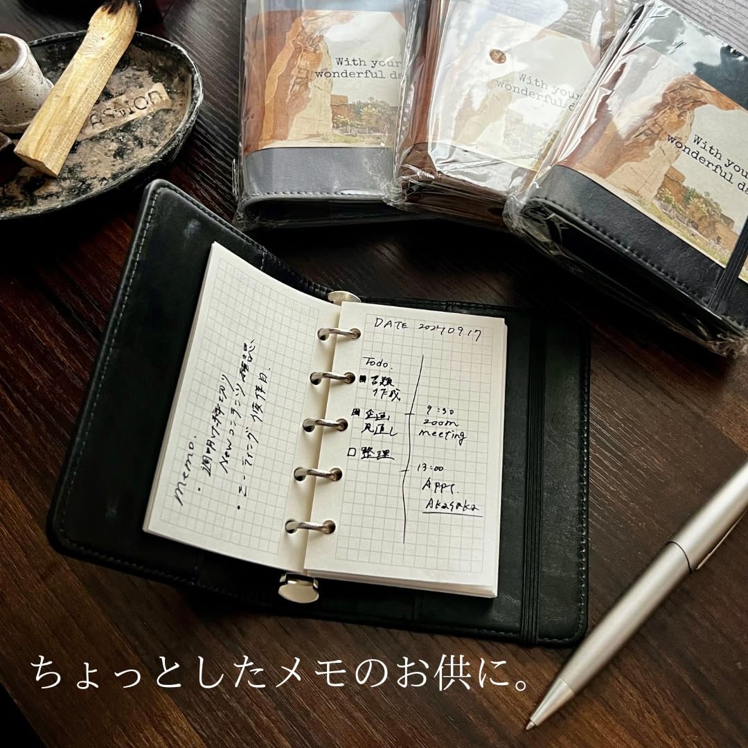 システム手帳　マイクロ5 インディゴブルーコードバン システム手帳 マイクロ5（リング径8mm