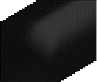 BEISHIDA 12x12inch Glitter Cardstock, Black Glitter Paper for Crafts, Graduation Grad Cap Decoration, 250GSM Premium Sparkly Scrapbook Paper for Cricut, Card Making, DIY Art Projects(15 Sheets)