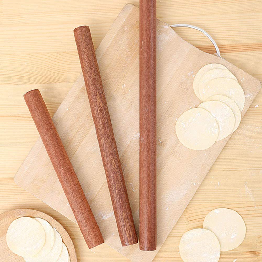 Rodillo de madera Rodillo para masa Rodillo de Madera Natural for Masas y Repostería Diversas(50cm)