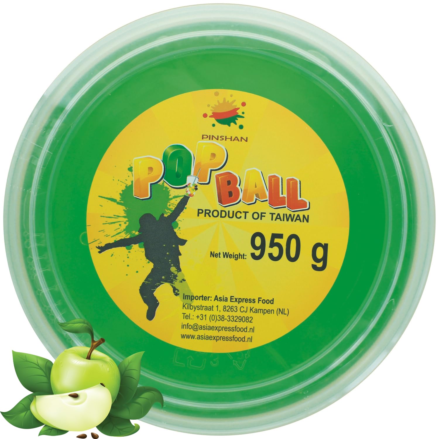 PINSHAN - Popping Boba Grüner Apfel - Multipack (1 X 950 G)