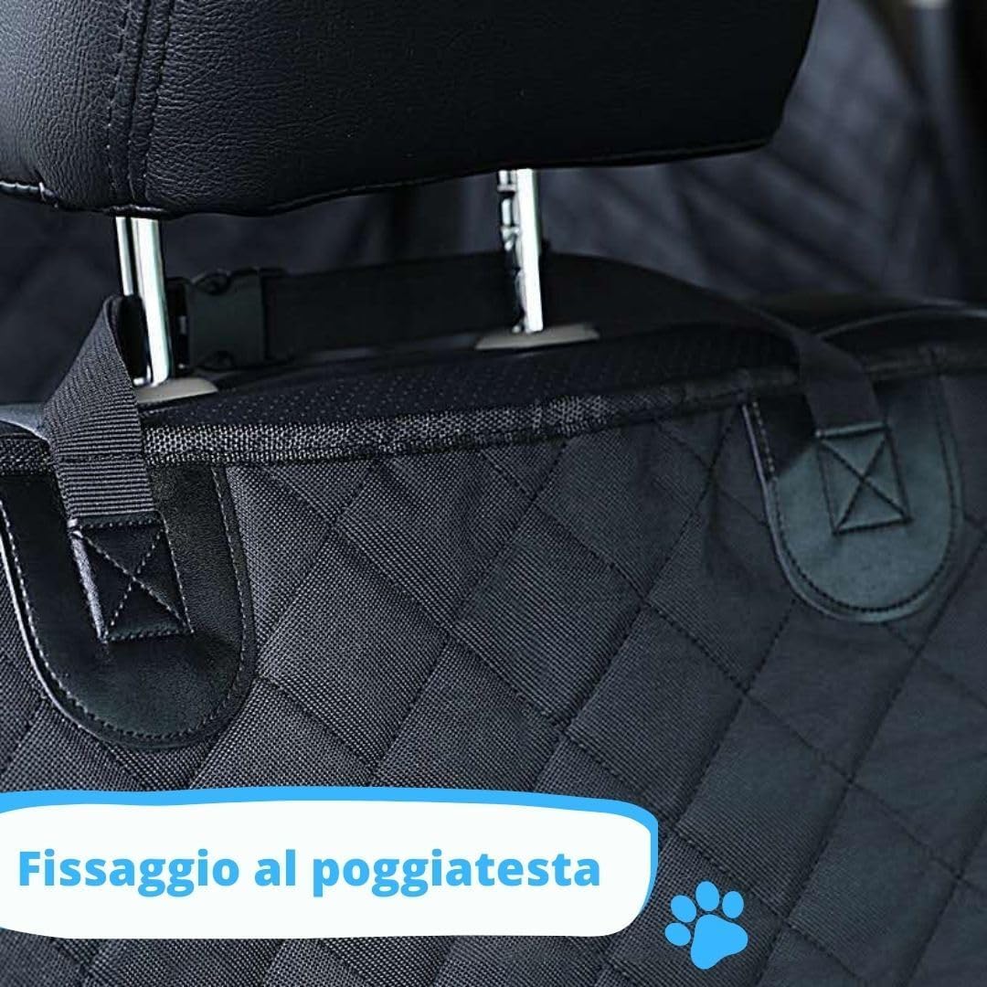 Coprisedile Auto per Cani 100% Impermeabile, Antigraffiato e Antiscivolo, Trasportino Auto incl. Guinzagli