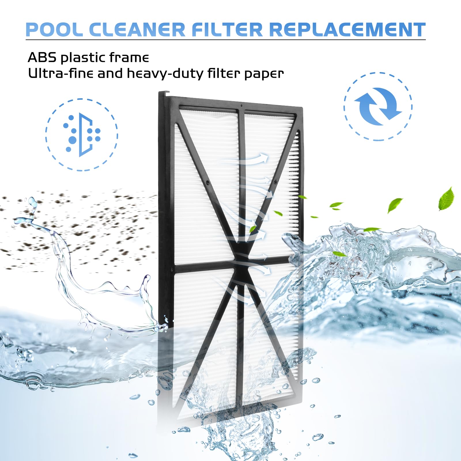 RCX70101 Ultrafeine Filterkartuschen Für Hayward Poolroboter | 4er Set | Kompatibel Mit TigerShark, SharkVac