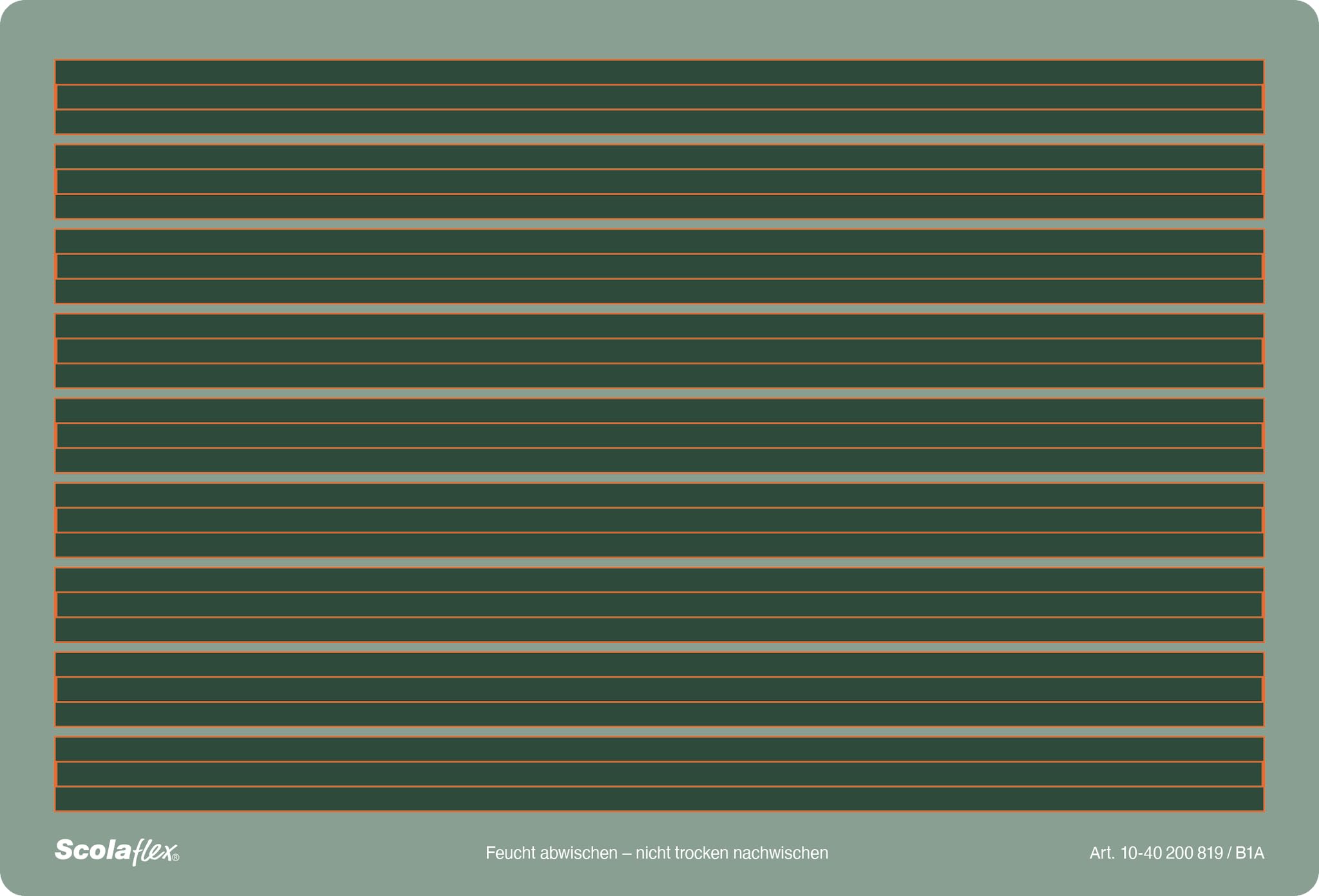 BRUNNEN Schreibtafel Lin. B1A Scolaflex, grün