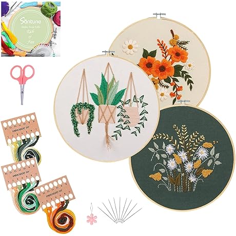 Santune: Enchanting Introduction to Needlework with Beginner-Friendly Embroidery Kits