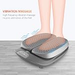 Snailax Vibration Foot Massager with Heat,Remote Control,3 Levels Vibration Intensity & 3 Massage Modes,Electric Foot Legs Back Massager, Gifts for Women/Men/Mom/Dad(Grey)