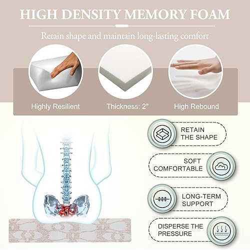 Miniatura 4 de Cojines para sillas de exterior para muebles de patio  Cojines de exterior para sillas  Cojines impermeables para sillas de patio, juego de 4, 18.5