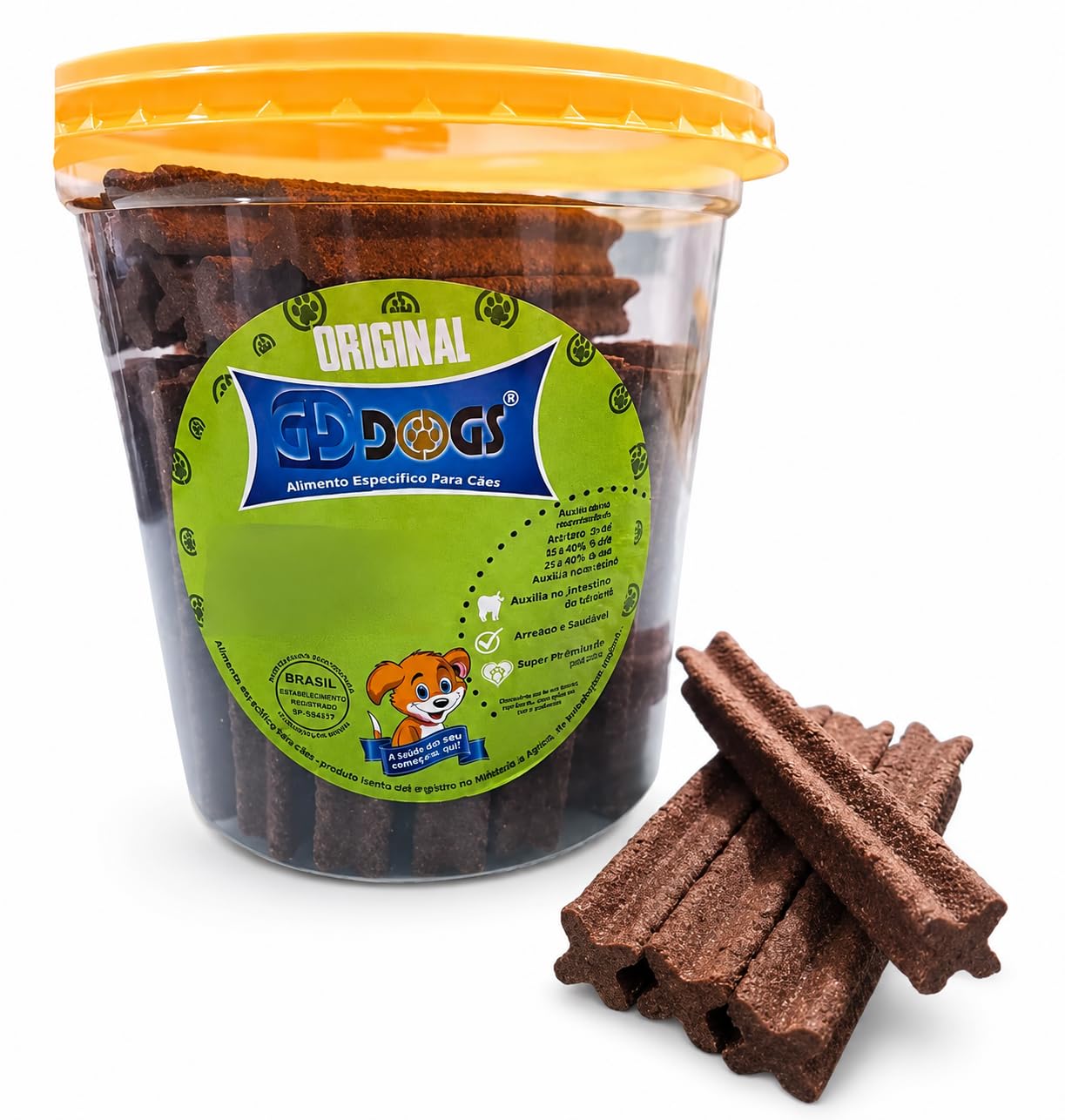 Gddogs Churros Defumados Petisco Para Cães 1kg-50pç- Snack para Cachorro
