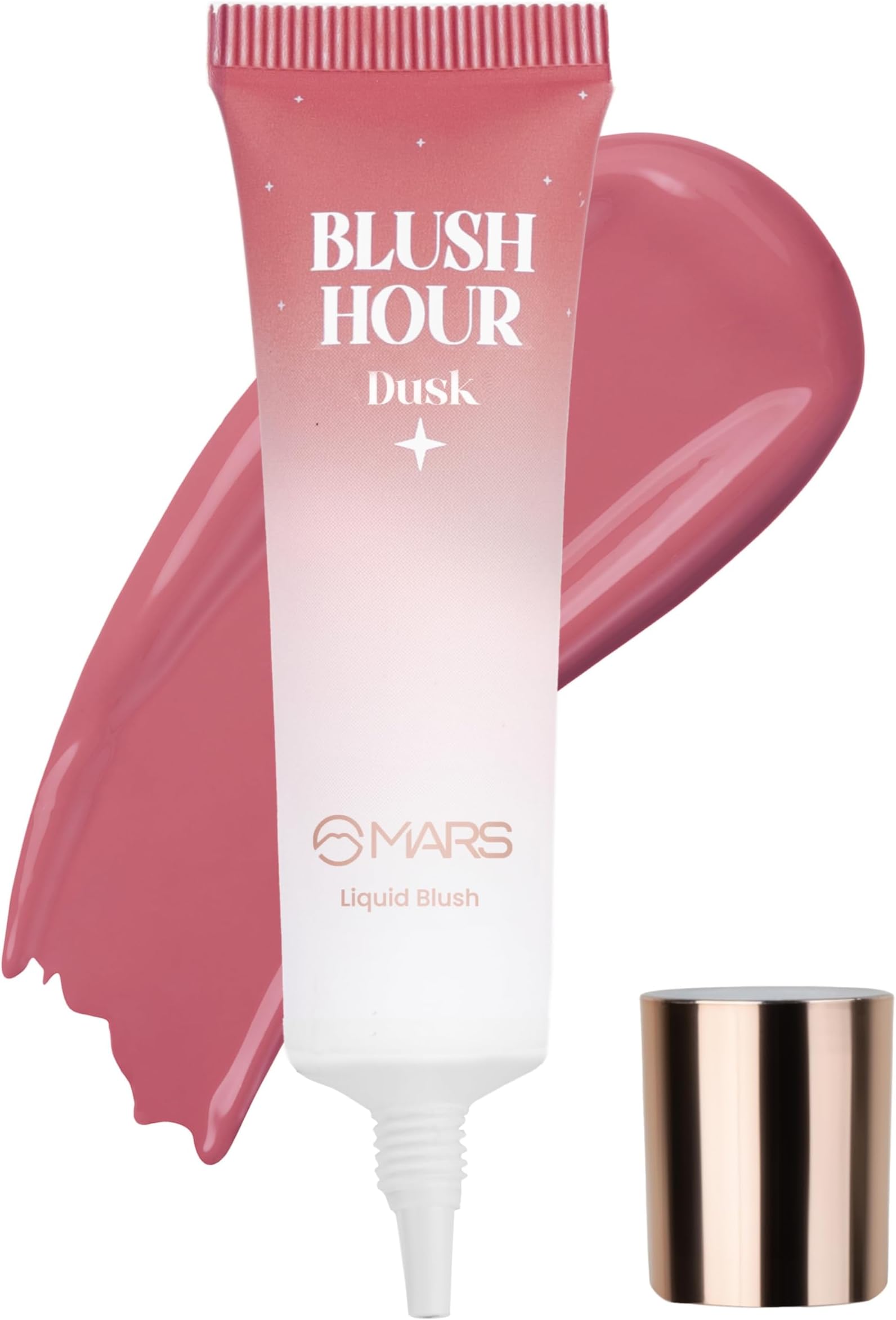MARS Liquid Blush Hour | Dewy-Matte Finish | Highly Pigmented | Lightweight & Long-Lasting Formula | Effortless Application (12 ml) (05-DUSK)